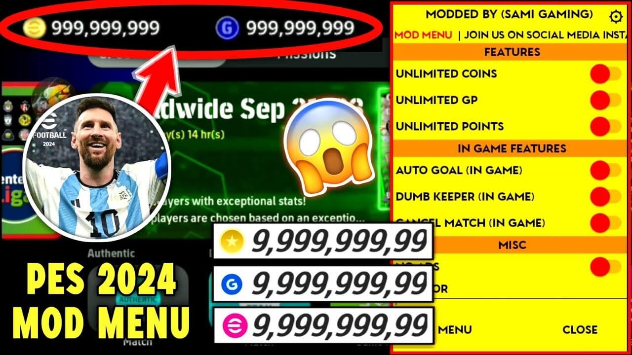 eFootball PES 2024 MOD APK v8.1.0 (Unlimited Money & Coins) News Hungama